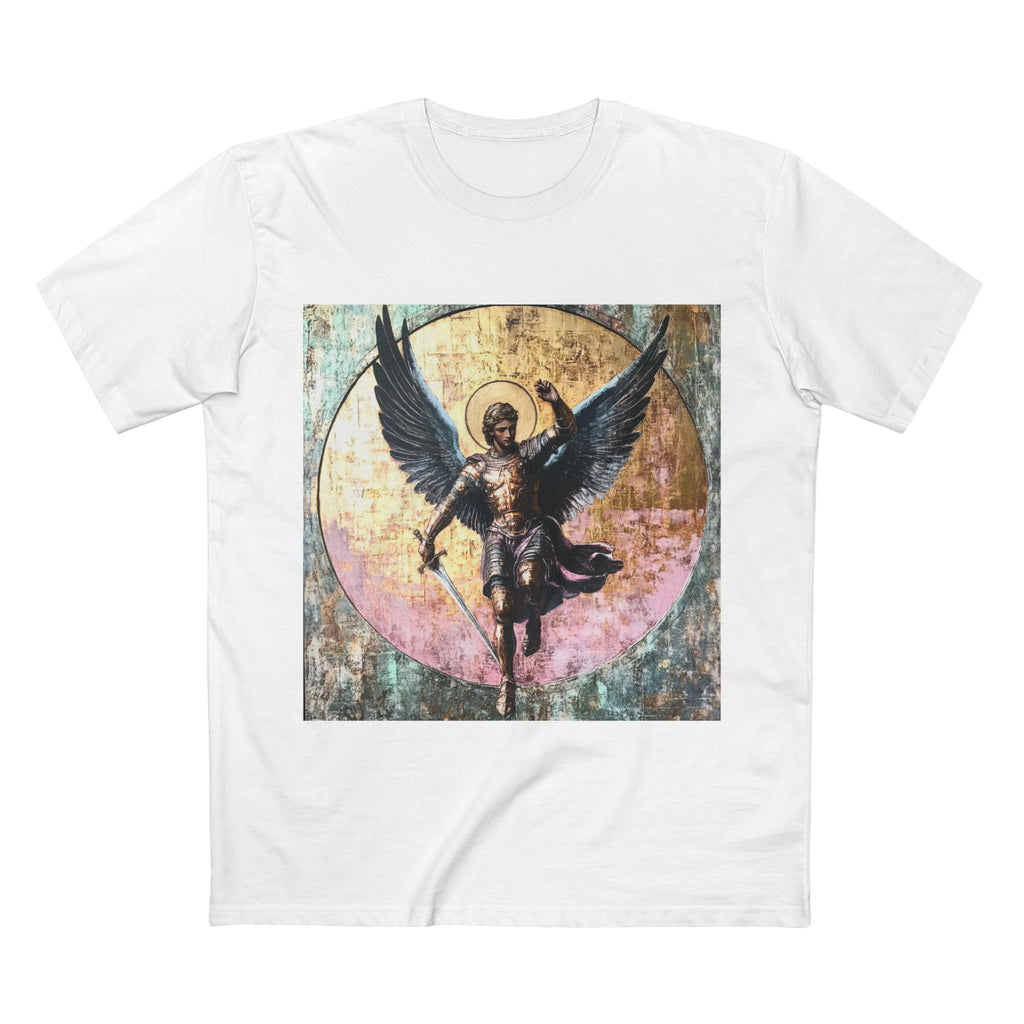 Artistic Angelic Tee with Unique Design, Casual Wear, Graphic Shirt, Gift for Art Lovers, Spiritual Fashion, Unisex Style